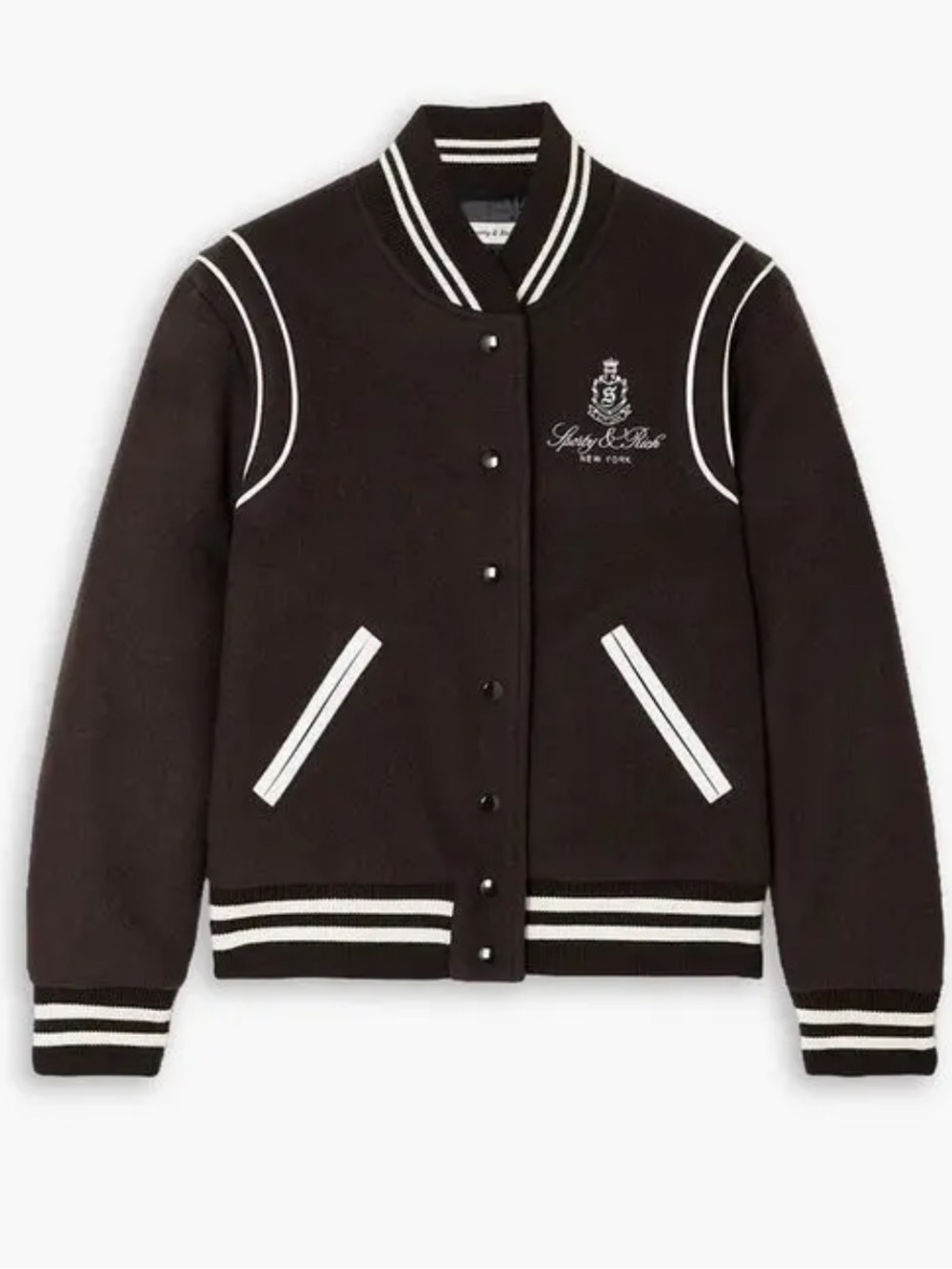 Sporty and Rich Vendome Wool Blend Jacket